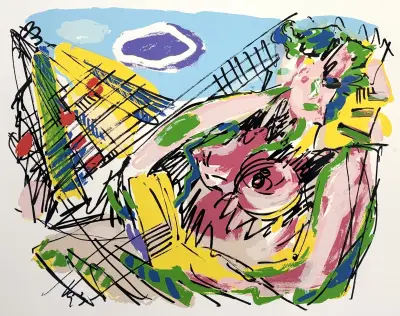 Litho, Peter Diem – 'Jamaica in the sun', 1995 – kavel bij Veilinghuis Klinkhamer, Groningen