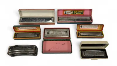 Mondharmonica's, Hohner in originele doosjes, 20e eeuw – kavel bij Veilinghuis Klinkhamer, Groningen