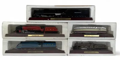 Modellocomotieven – Union Pacific Big Boy, LMS Duchess, Mallard, Henschel Wegmann en Atlantic Nord, ca. 2000 – kavel bij Veilinghuis Klinkhamer, Groningen