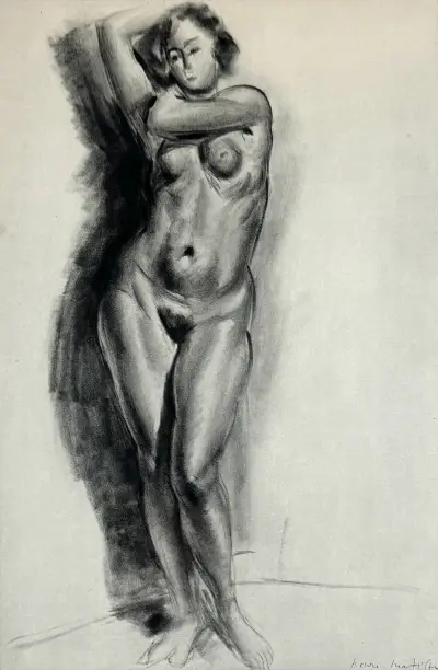 Heliogravure, Henri Matisse - staand vrouwelijk naakt, tweede helft 20e eeuw – kavel bij Veilinghuis Klinkhamer, Groningen