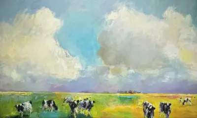 Giclée, Dinie Boogaart - 'Silence of an empty country', 2001 – kavel bij Veilinghuis Klinkhamer, Groningen