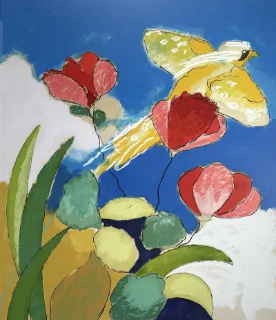 Zeefdruk, Henk van Vessem - 'In de Amazone', 1996 – kavel bij Veilinghuis Klinkhamer, Groningen