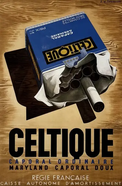 Affiche, A.M. Cassandre – 'Celtique', herdruk – kavel bij Veilinghuis Klinkhamer, Groningen