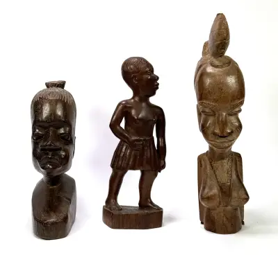Houten beelden - Afrika, 20e eeuw – kavel bij Veilinghuis Klinkhamer, Groningen