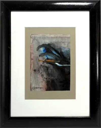 Aquarel, Germ de Jong – abstracte compositie, 20e eeuw – kavel bij Veilinghuis Klinkhamer, Groningen