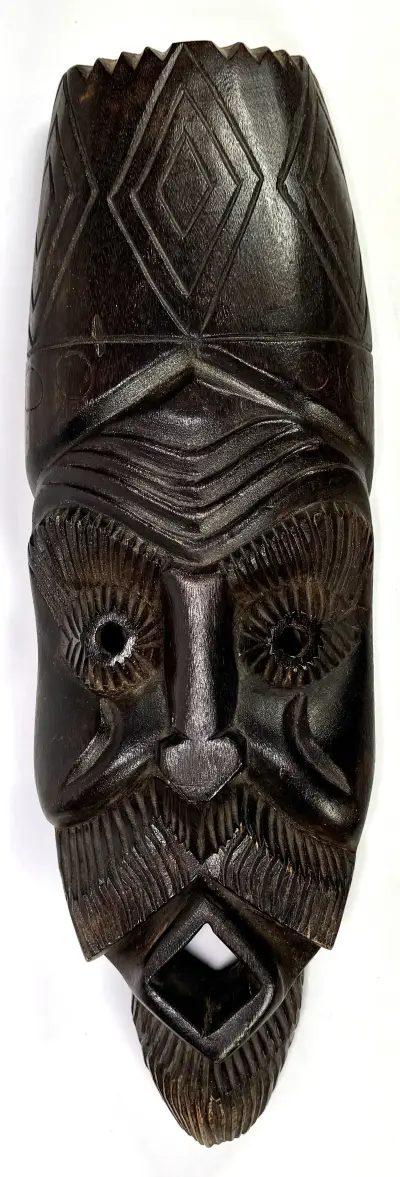 Houten masker – Afrika, 20e eeuw – kavel bij Veilinghuis Klinkhamer, Groningen