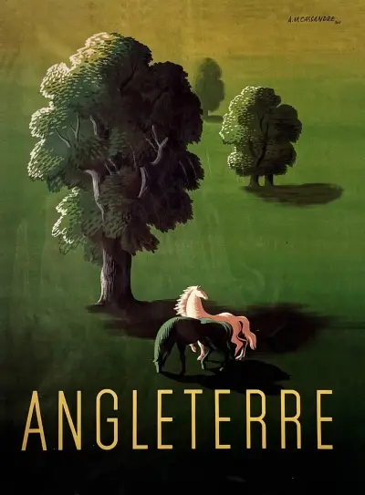 Affiche, A.M. Cassandre - "Angleterre", herdruk – kavel bij Veilinghuis Klinkhamer, Groningen