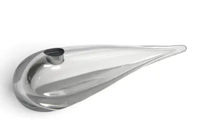 Kristallen vaas, ontwerp Philippe Starck voor Daum – 'Toute Petite Étrangeté', Frankrijk, 1988 – kavel bij Veilinghuis Klinkhamer, Groningen