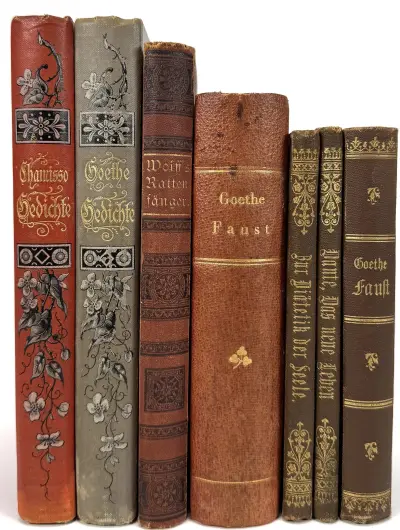 Antiquarische boeken – Goethe, Chamisso, Wolff e.a., Duitsland, 19e eeuw – kavel bij Veilinghuis Klinkhamer, Groningen