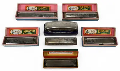 Mondharmonica's, Hohner – Duitsland, 20e eeuw – kavel bij Veilinghuis Klinkhamer, Groningen