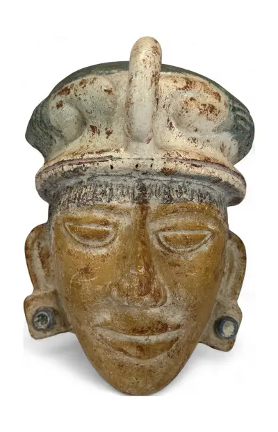 Terracotta wandmasker - Pre-Colombiaanse stijl, 20e eeuw – kavel bij Veilinghuis Klinkhamer, Groningen