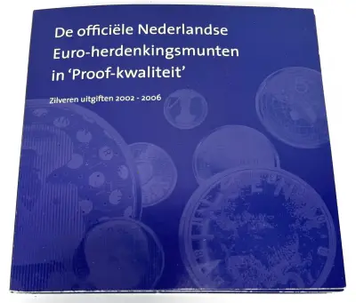 Zilveren euro-herdenkingsmunten, 2002–2006 – kavel bij Veilinghuis Klinkhamer, Groningen