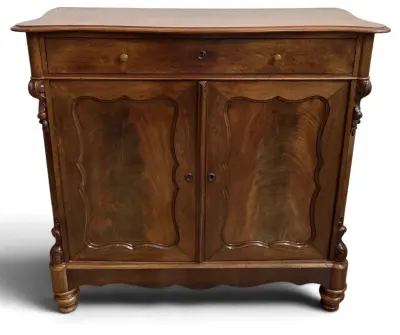 Mahoniehouten dressoir met lade, 19e eeuw – kavel bij Veilinghuis Klinkhamer, Groningen