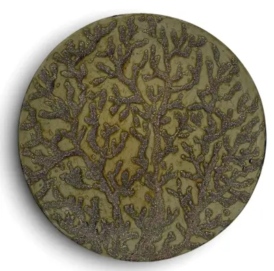 Schaal met koraalvormig reliëfmotief, 20e eeuw – kavel bij Veilinghuis Klinkhamer, Groningen