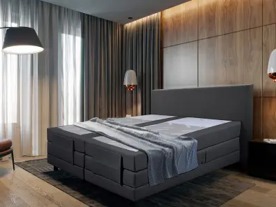 Elektrische boxspringcombinatie 180/200, M-Ray, Sense Exclusief, Antraciet – kavel bij Onlineveilingmeester, Groningen