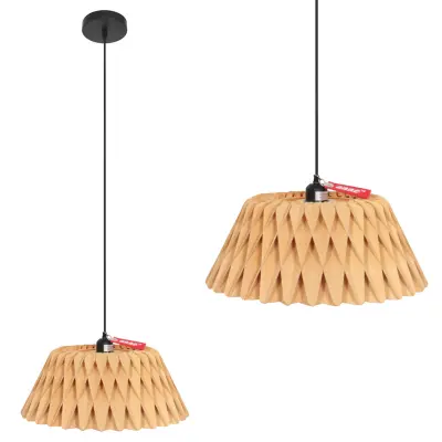 2x Blank houten hanglamp 46cm, Anne Light, Maze 3490E, Beuken, 2026 – kavel bij Onlineveilingmeester, Groningen