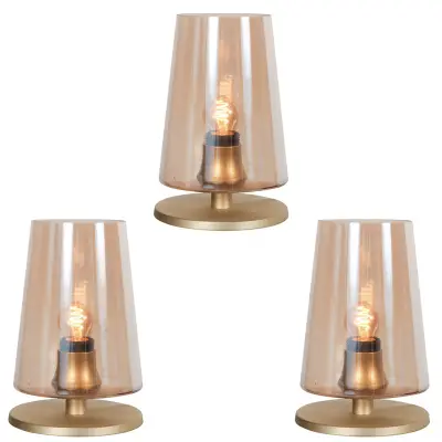 3x Tafellamp Messing E27 fitting Touch on/off, Steinhauer, Ancilla 3103ME, 2026 – kavel bij Onlineveilingmeester, Groningen