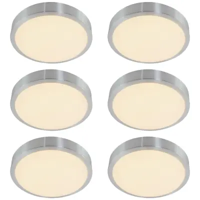 6x Plafondlamp, Mexlite, Galaxy 7831ST, Staal, 2026 – kavel bij Onlineveilingmeester, Groningen