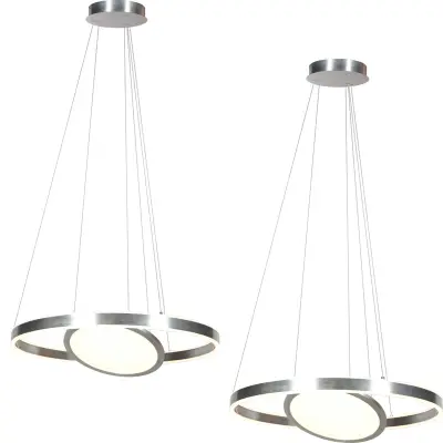 2x Hanglamp 60cm met binnenplaat, Steinhauer, Ringlux 3514ST, Staal, 2026 – kavel bij Onlineveilingmeester, Groningen
