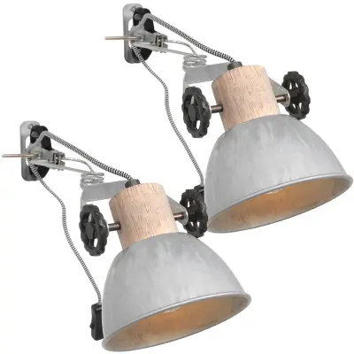 2x Klemspot en wandlamp Nikkel E27 fitting, Mexlite, Gearwood 2752NI, Nikkel, 2026 – kavel bij Onlineveilingmeester, Groningen