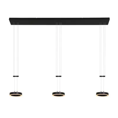Hanglamp 3 lichts, Steinhauer, Piola 3501ZW, Zwart, 2026 – kavel bij Onlineveilingmeester, Groningen