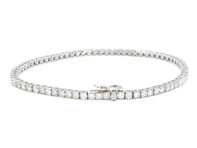 Witgouden armband met diamanten 3.50 carat – kavel bij Onlineveilingmeester