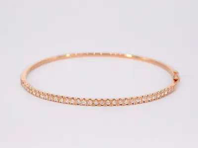 Rosegouden diamanten armband – kavel bij Onlineveilingmeester