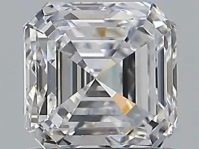 Diamant - 1.01 carat Square emerald geslepen (GIA gecertificeerd), hoogste kwaliteit (D, zuiver) – kavel bij Onlineveilingmeester