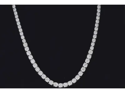 Witgouden collier met diamanten 10.00 carat – kavel bij Onlineveilingmeester