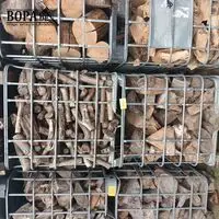 Metalen kooi met brandhout. 4 stuks – kavel bij BOPA Auctions, Houthulst