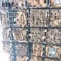 Metalen kooi met brandhout. 4 stuks – kavel bij BOPA Auctions, Houthulst