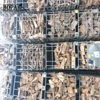 Metalen kooi met brandhout. 4 stuks – kavel bij BOPA Auctions, Houthulst