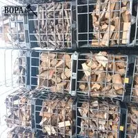Metalen kooi met brandhout. 4 stuks – kavel bij BOPA Auctions, Houthulst