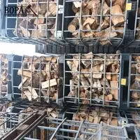 Metalen kooi met brandhout. 4 stuks – kavel bij BOPA Auctions, Houthulst