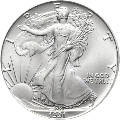 1 Dollar Silver Eagle – kavel bij Schulman, Schulman Gallery Amsterdam