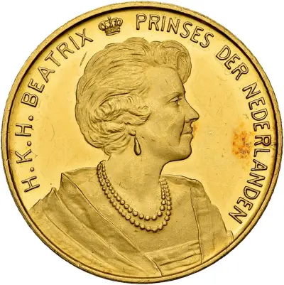 Ter herinnering aan de verloving van prinses beatrix en claus von amsberg – kavel bij Schulman, Schulman Gallery Amsterdam