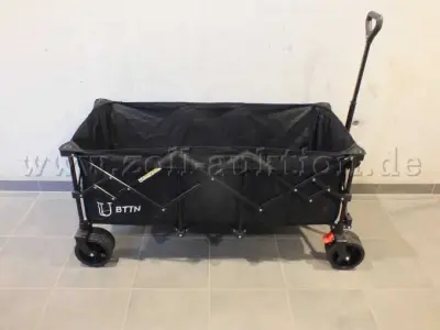 1 BTTN XXXL Bollerwagen faltbar 300L, Bremsen & All-Terrain-Räder, schwarz – kavel bij Zoll-Auktion, Paderborn