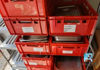 Set roestvrijstalen keukengerei met bakje – kavel bij Nl.clicpublic