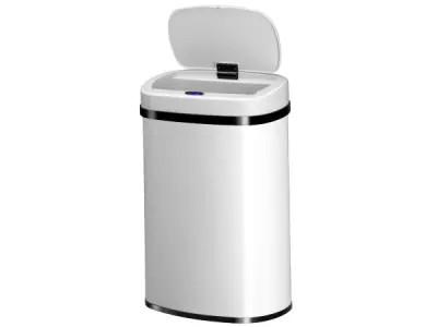 Automatische Prullenbak - 50 Liter - Wit - Rechthoek – kavel bij XL Auctions