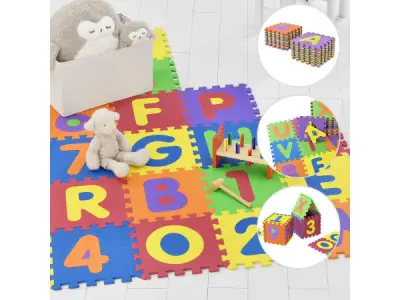 Kinderpuzzelmat - 36-delig - Bestaande uit letters & cijfers – kavel bij XL Auctions