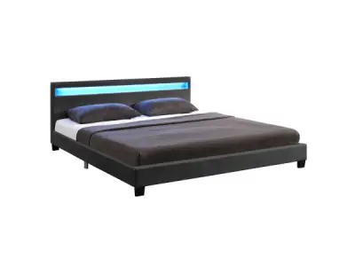 Gestoffeerd bed Paris - 140 x 200 cm - Donkergrijs – kavel bij XL Auctions