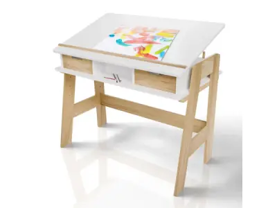 Kinderbureau Fietje Plus - Wit – kavel bij XL Auctions