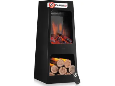 Kai L Elektrische Haard voor Binnen & Buiten – Zwart 1800W – kavel bij XL Auctions