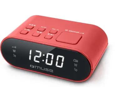 Muse M-10RED - Compacte wekkerradio - voorkeuzezenders – kavel bij XL Auctions