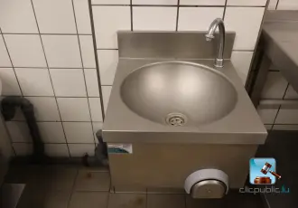 Stainless steel hand wash basin – kavel bij En.clicpublic