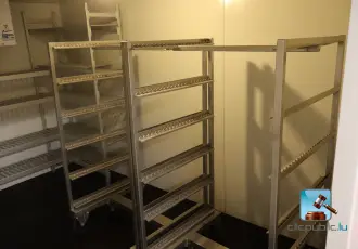 Stainless steel trolleys on castors – kavel bij En.clicpublic