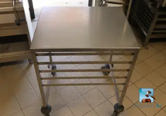 Stainless steel trolley – kavel bij En.clicpublic