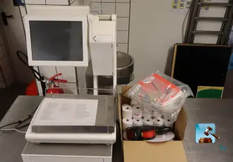 Bizerba scales with till equipment – kavel bij En.clicpublic