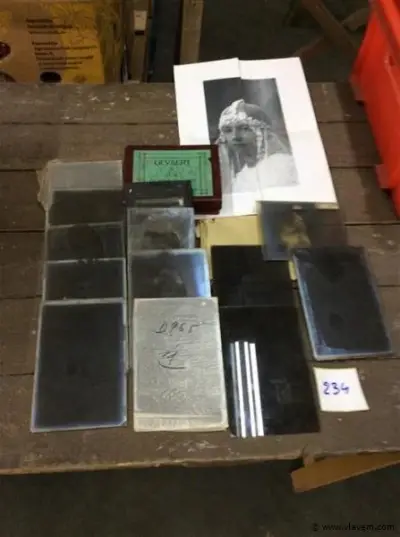 Oude fotoplaten – kavel bij Vlavem