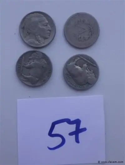 lot Amerikaanse 5 cents Indian Head en V nickel 1897 – kavel bij Vlavem